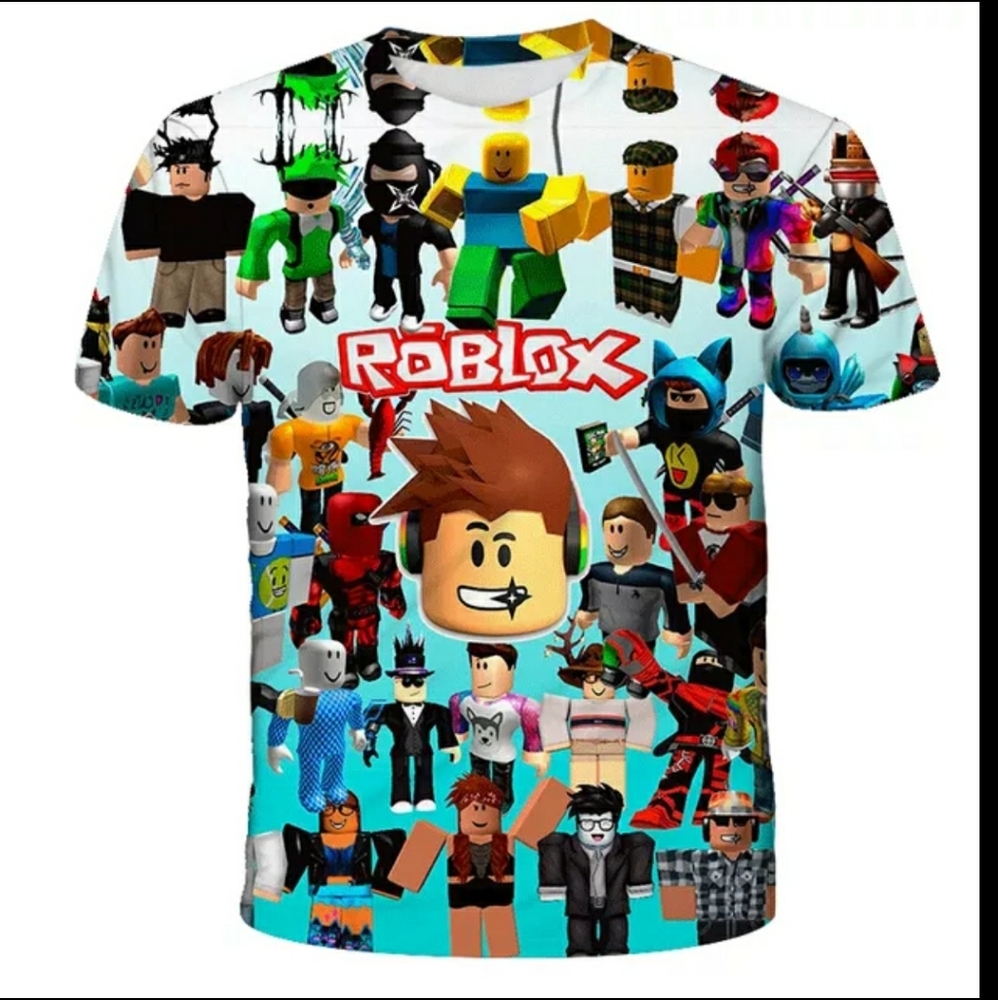 Kids Summer Roblox 3D T-Shirt